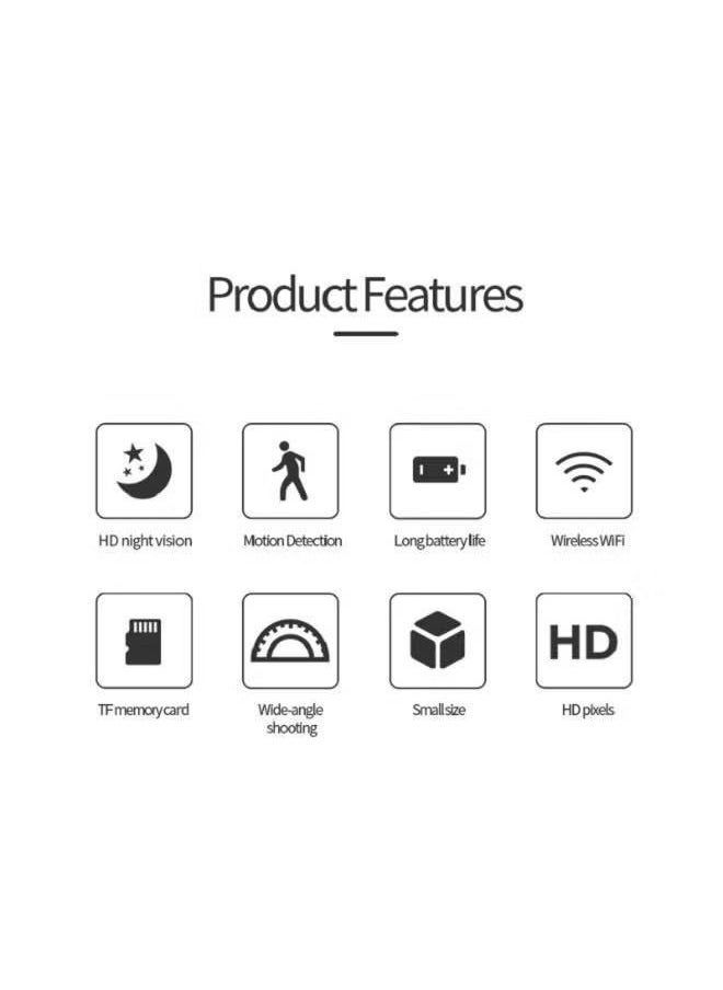 A12 Mini Camera HD 4k Sensor Night Vision Camcorder Wireless WIFI Panda-shaped Home Monitor camera