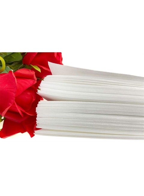 1 Bag / 100 Pcs White Non-woven Epilation Paper Hair Removal Wax Cloth Strip Replacement Beauty Tool for Leg Body (7.8 inch x 2.7 inch
