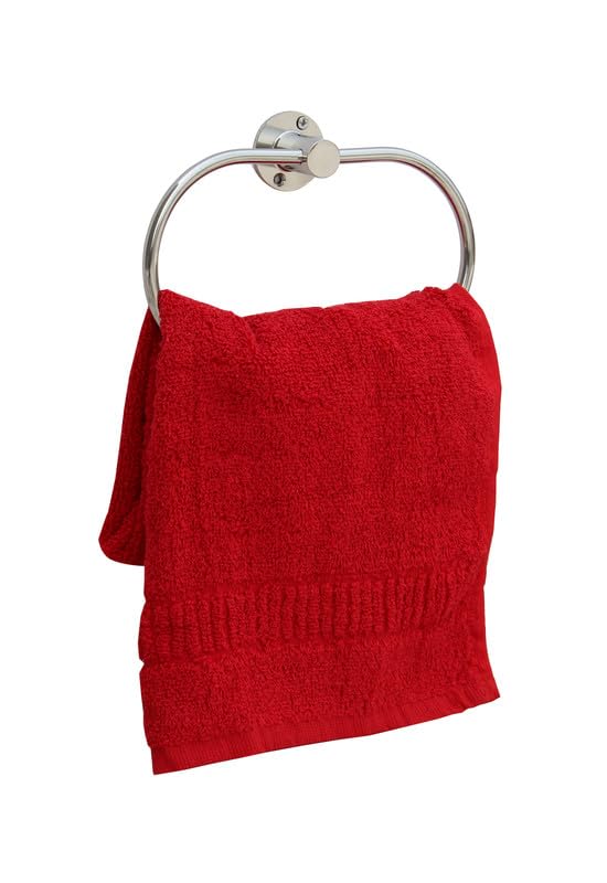 STONE STONE Stainless Steel Towel Ring for BathroomWash BasinNapkinTowel HangerBathroom Accessories with Chrome Finish Oval Shape - Image 1