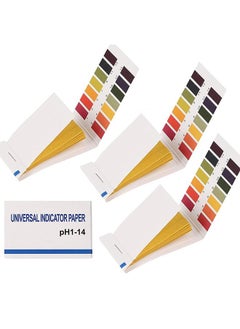 3 pack of 240 pieces pH Test Strips Range 1-14 Universal pH Test Paper ，Litmus Test Paper，ph balance test strips for Water，Saliva， Urine ，Soil Testing