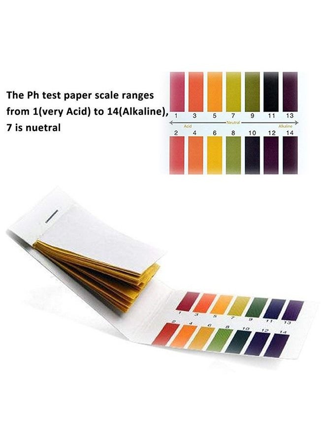 MVAQKLM  - 3 pack of 240 pieces pH Test Strips Range 1-14 Universal pH Test Paper ，Litmus Test Paper，ph balance test strips for Water，Saliva， Urine ，Soil Testing - Image 1