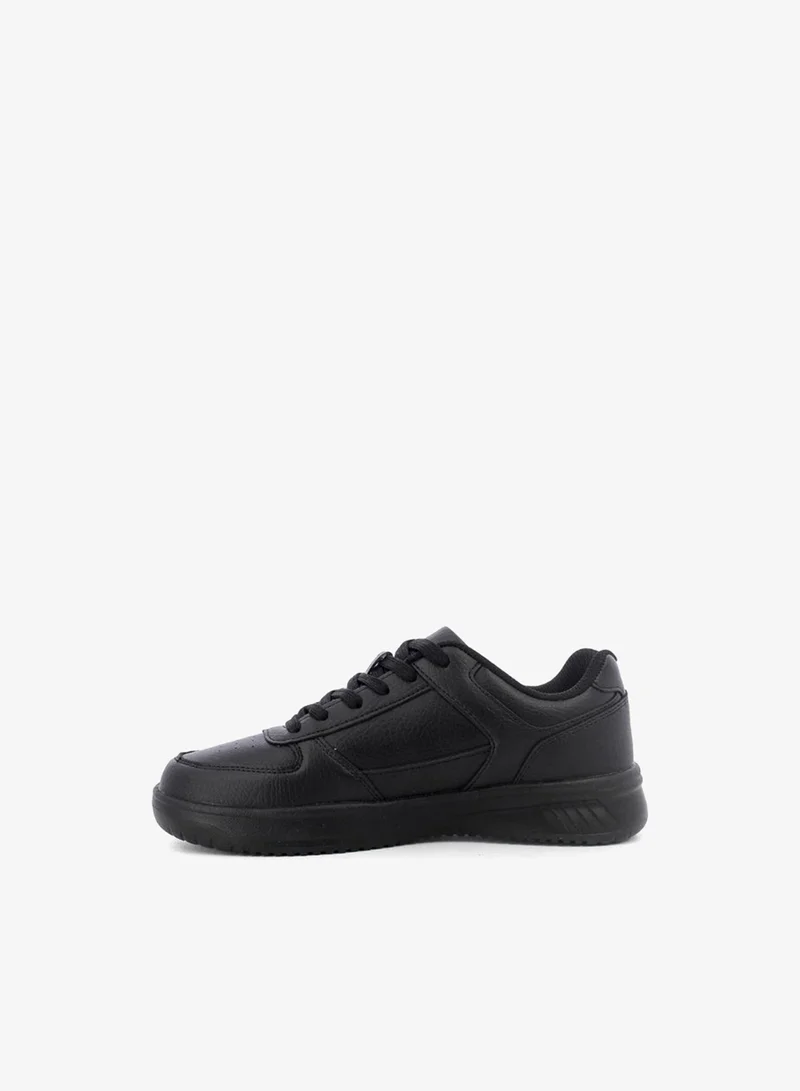 Lumberjack black Lumberjack Men's Black Casual Sneakers | Lightweight Lace-Up Walking Shoes | Comfortable Everyday Fashion Shoes | Durable Low-Top Lifestyle Sneakers for Men | Best Price UAE