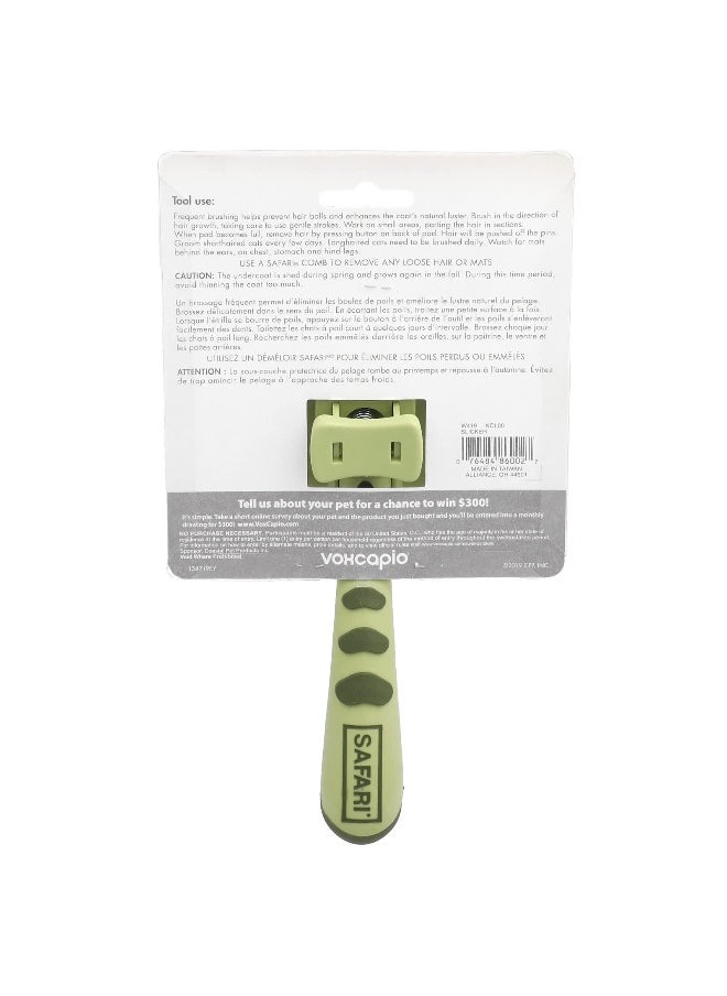 Safari Safari, Self-Cleaning Slicker Brush for Cats, 1 Slicker Brush  - Image 2