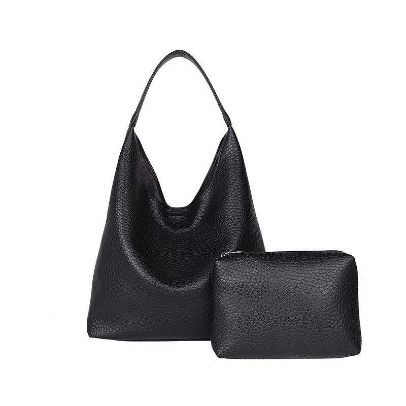 Women's Fashion Large Capacity PU Bucket Crossbody Bag with Laptop Compartment - Image 5