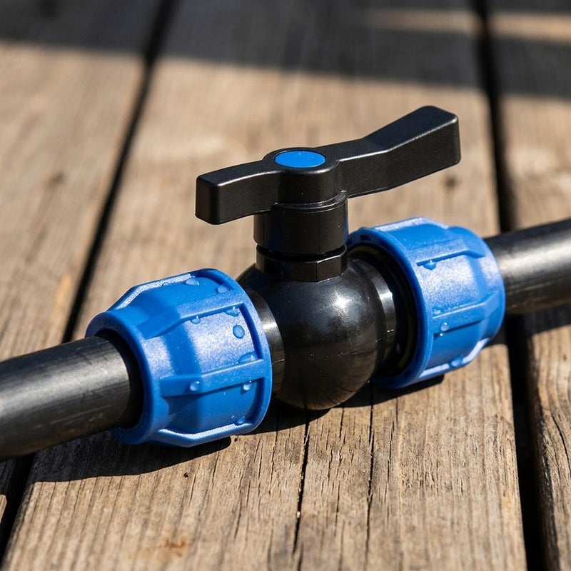 PE pipe quick-connect fittings, heat-free water pipe irrigation accessories, global valve switches - Image 3