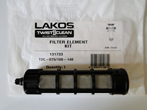 Lakos Filter Element Replacement Kit 3/4" / 1" Twist 2 Clean Twist II Clean Twistiiclean (140 MESH BLACK T2C-075/100-140 (131733)) - Image 2