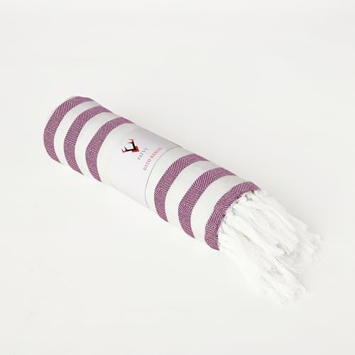 PATVY Bath Towels| Light Weight Turkish Style Stripe Bath Towels for Men Large Size Cotton|70 x 150cm Quick Absorption &Faster Drying Bath Towel for Women| 100% Cotton Pack of 3 - Image 1