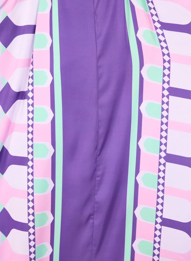 Sabr 'Divine Arches I' Kids Prayer Dress, Purple, 120cm