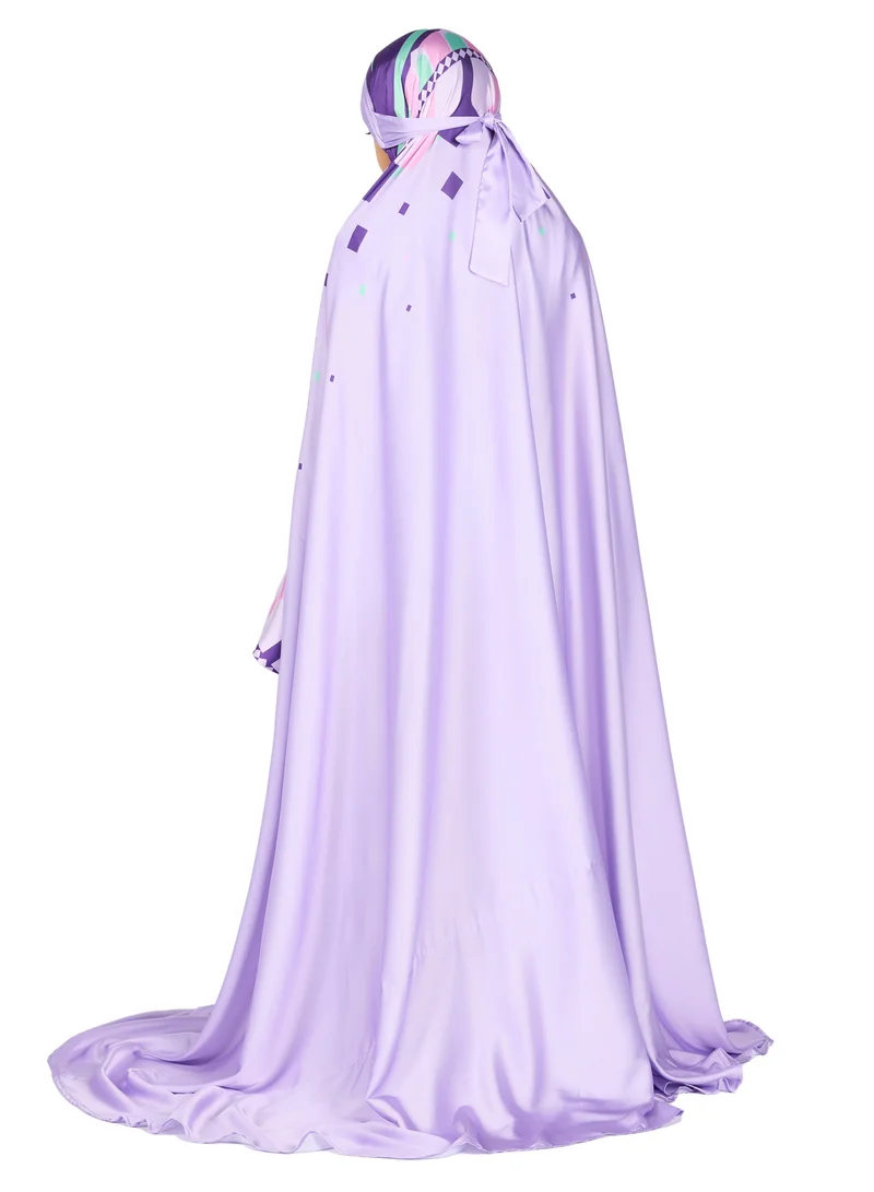Sabr 'Divine Arches I' Kids Prayer Dress, Purple, 120cm
