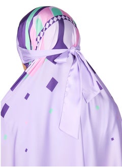 Sabr 'Divine Arches I' Kids Prayer Dress, Purple  - Image 5
