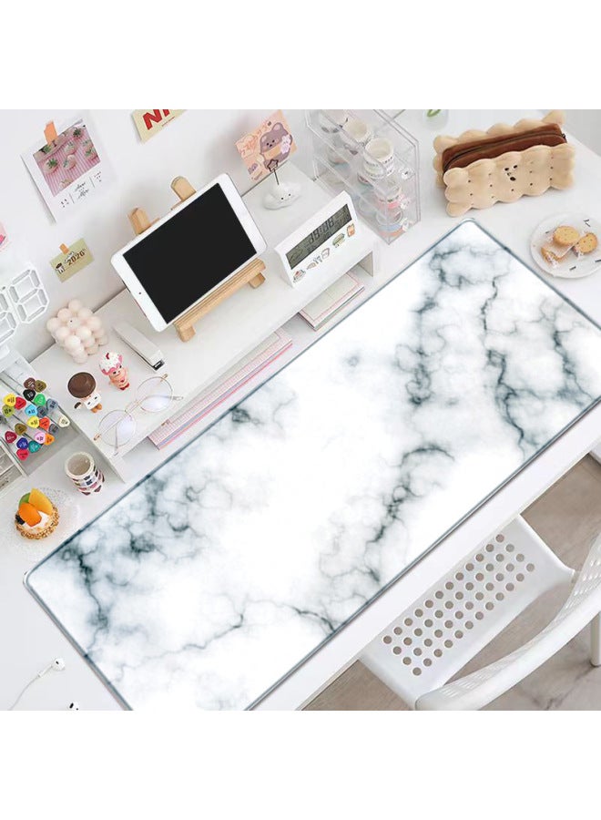 Cross-border Specially Designed Marble Corrugated Mouse Pad Extra Large Thickeneded Simple Style Desk Pad Computer Keyboard Pad 