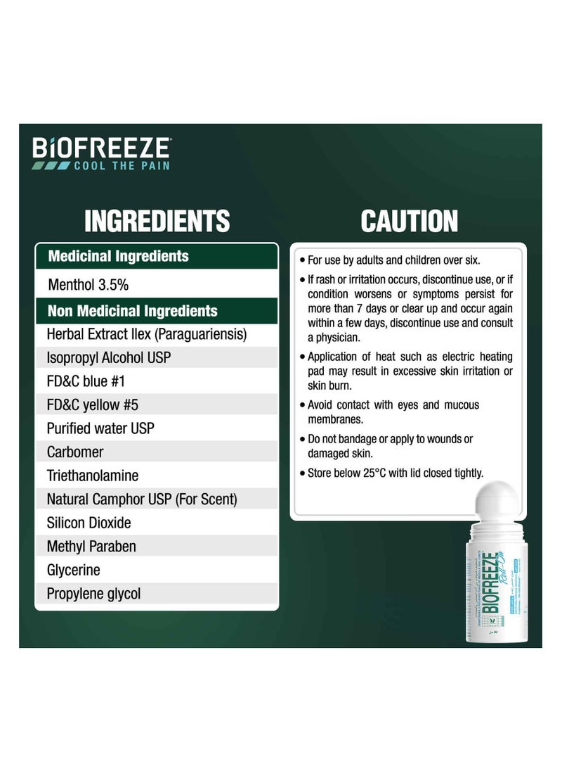 Biofreeze Pain Relief Roll On 89 ML  - Image 4