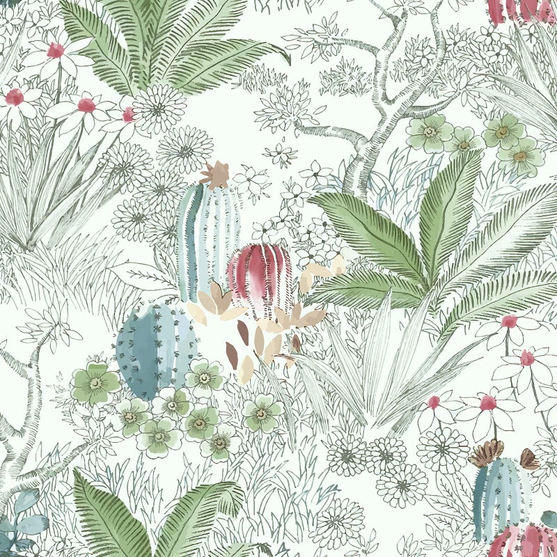 Erfoni 177inch x 3937inch Floral and Leaf Wallpaper Floral Peel and Stick Wallpaper Green Contact Paper Vintage Flower Wallpaper Stick and Peel Self Adhesive Removable Wallpaper for Bedroom Decor