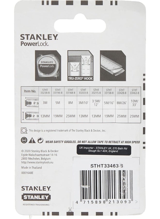 Stanley Stanley Power Lock Tape, 10 M, Stht33463-8 - Image 2
