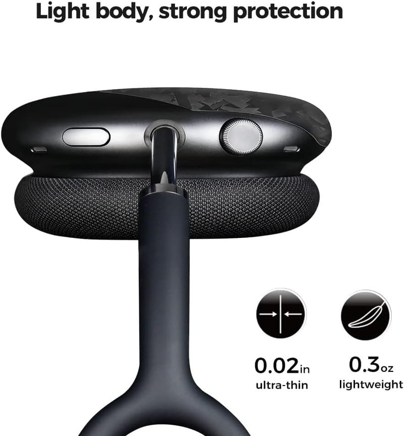 MONOCARBON Forged Carbon Fiber for AirPods Max Case, with AirPods Max Covers Anti-Scratch Shock Resistant Headset Ultra Protective Accessories for AirPods Max Headphones-Matte Finishing - Image 5