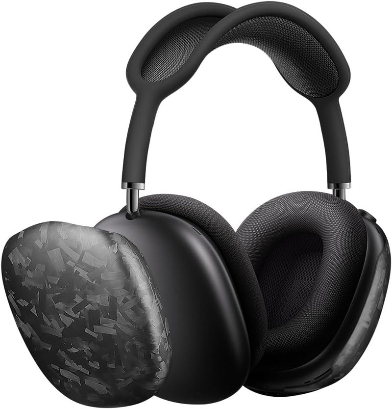 MONOCARBON Forged Carbon Fiber for AirPods Max Case, with AirPods Max Covers Anti-Scratch Shock Resistant Headset Ultra Protective Accessories for AirPods Max Headphones-Matte Finishing - Image 1