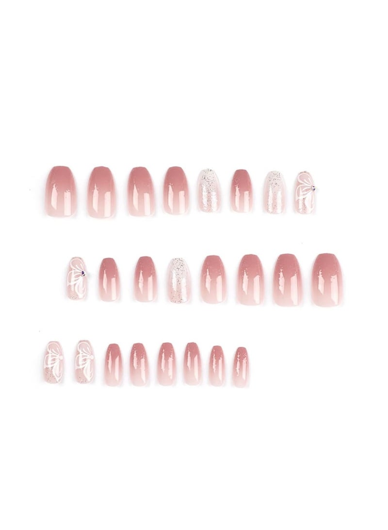 24-Piece Salon Acrylic False Nails Set - Image 2