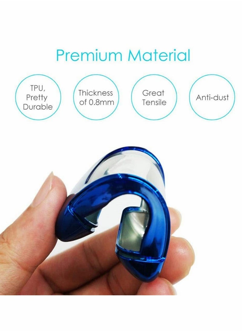 Key Cover for BMW Key, Blade Shape Soft TPU Key Case Shell Pouch for BMW New X1 X3 X5 X6 Series Keyless Entry Key Cover, Blue