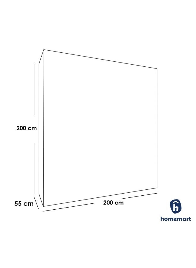 هومزمارت خزانة ملابس خشب كونتر اسود - 200×200×55 سم - Image 3