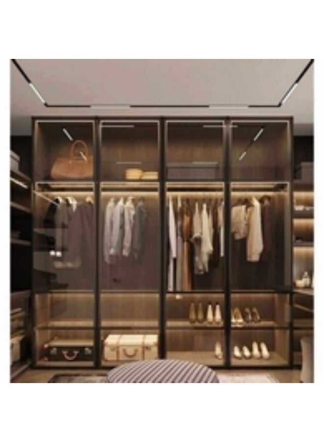 هومزمارت خزانة ملابس خشب كونتر اسود - 200×200×55 سم - Image 2