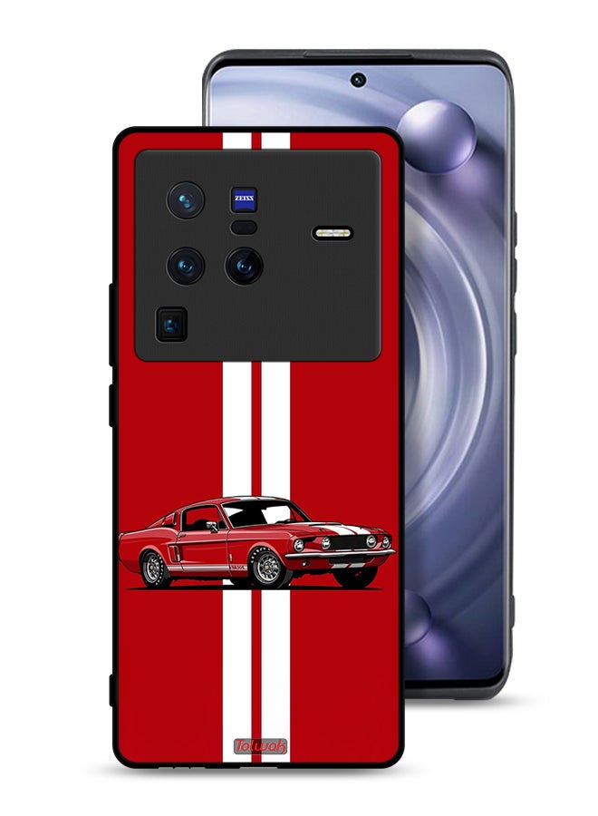 Tolwak Vivo X80 Pro Protective Case Cover Vintage Car Abstract Art - Image 1