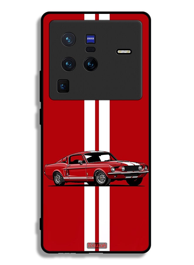 Tolwak Vivo X80 Pro Protective Case Cover Vintage Car Abstract Art - Image 2