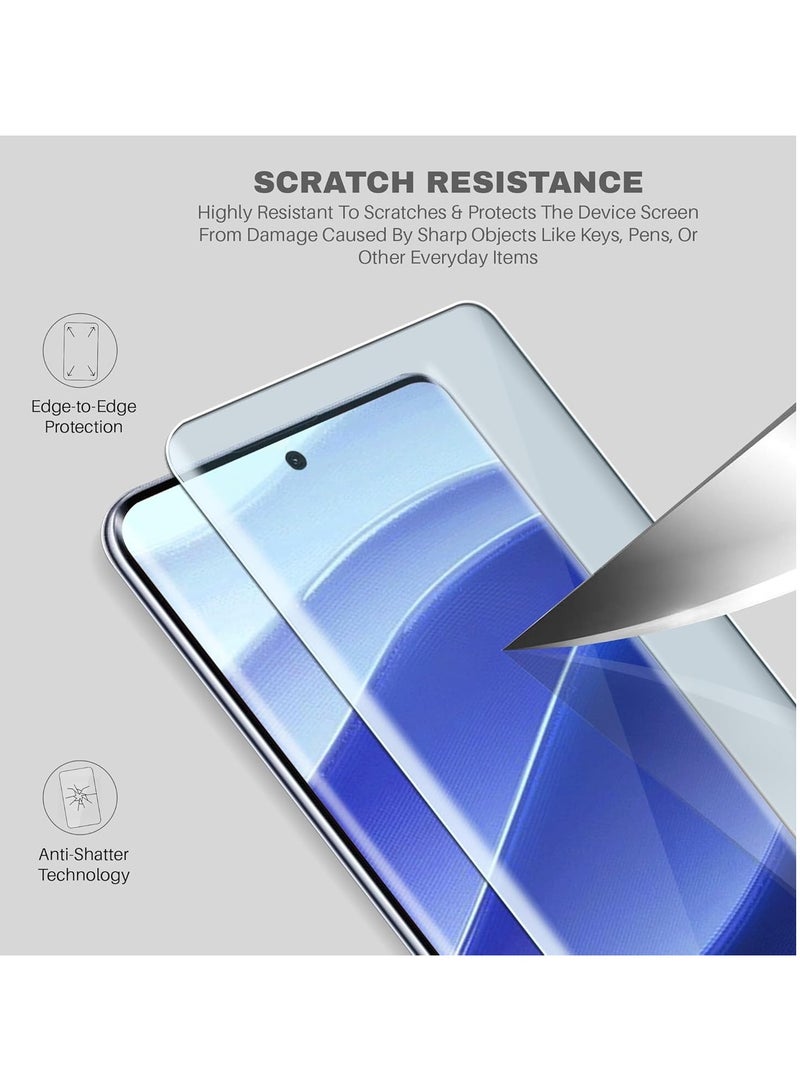 واقي شاشة لهاتف Redmi Note 14 Pro / Redmi Note 14 Pro Plus واقي شاشة من الزجاج المقسى تغطية كاملة للشاشة HD وضوح 3D حافة منحنية مضادة للكسر وزجاج مقاوم للخدش - Image 5