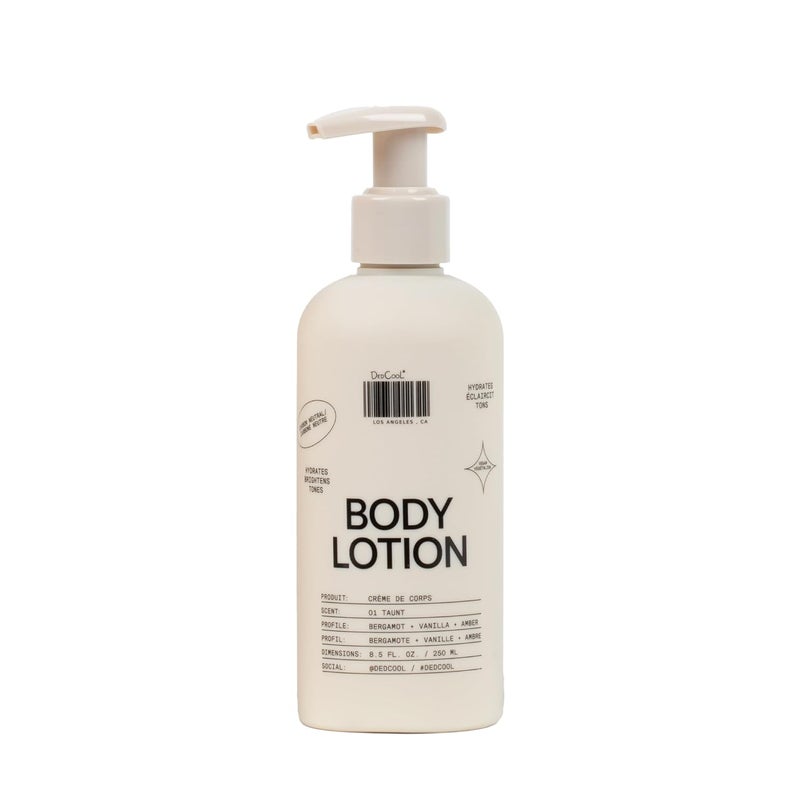 DedCool Body Lotion Taunt  Lightweight Deeply Hydrating Formula with Ceramides Snow Mushroom  Meadowfoam Oil RegularFull Size