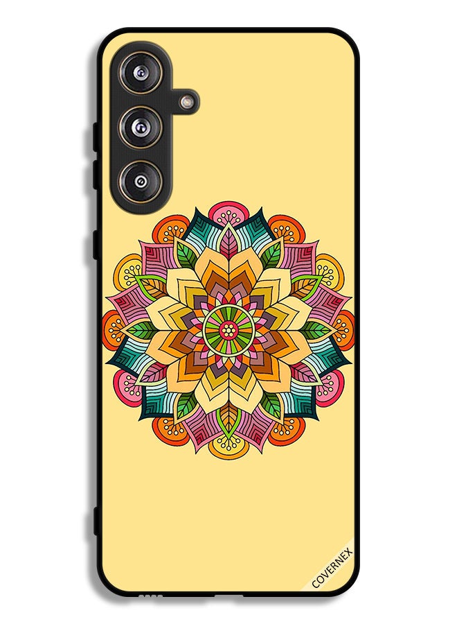 Covernex Samsung Galaxy F55 5G Protective Case Cover Round Mandala Pattern - Image 1