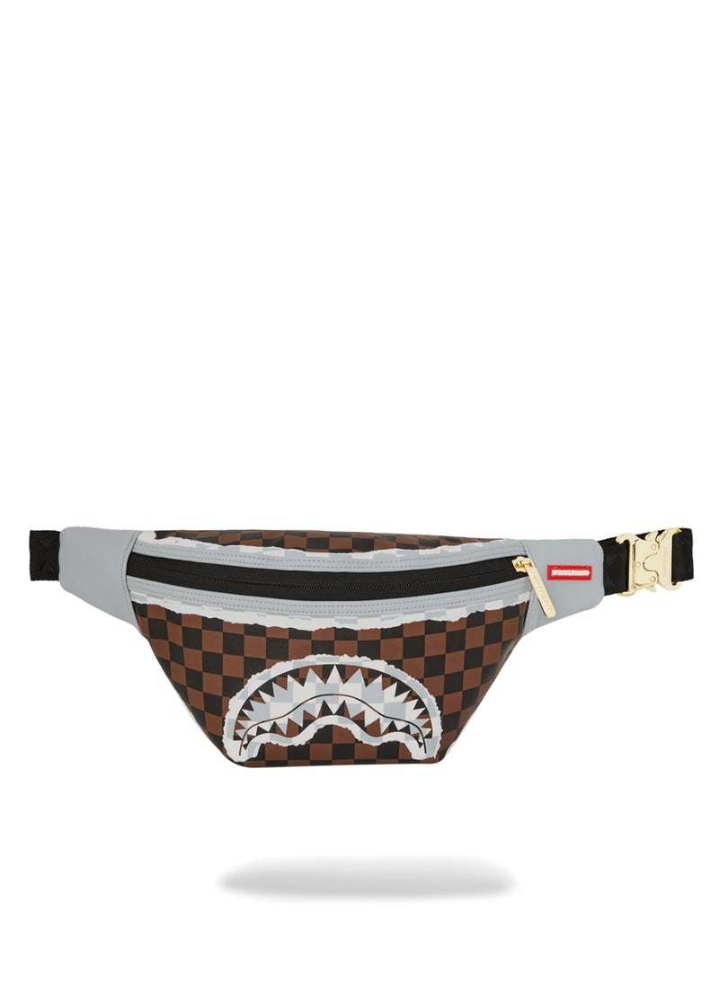SPRAYGROUND SG CREAM AND BROWN TEAR CHECK SAVVY CROSSBODY - Image 1