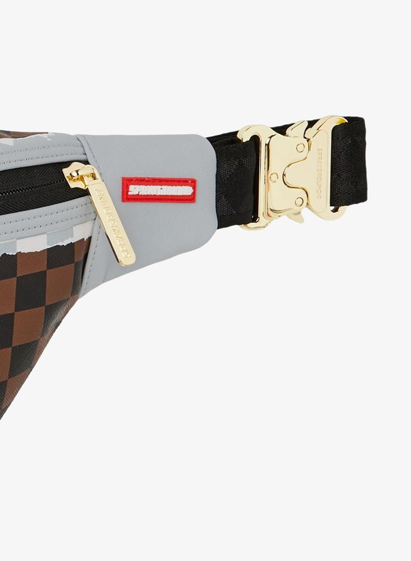 SPRAYGROUND SG CREAM AND BROWN TEAR CHECK SAVVY CROSSBODY - Image 3