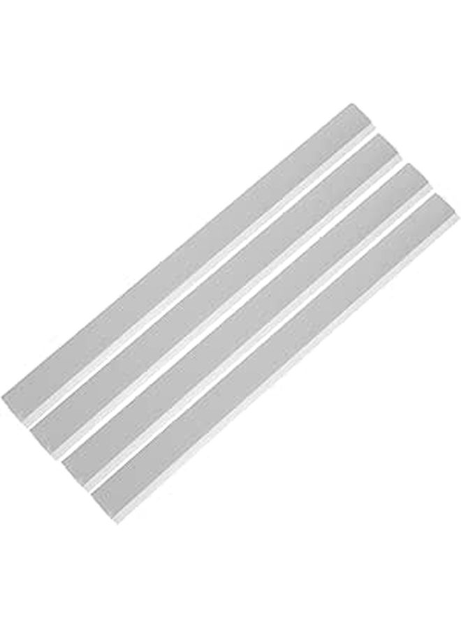 4 Pcs Dustpan Rubber Lip Replacement Strips 28cm Soft Rubber Edge Refills For Cleaning - Image 1