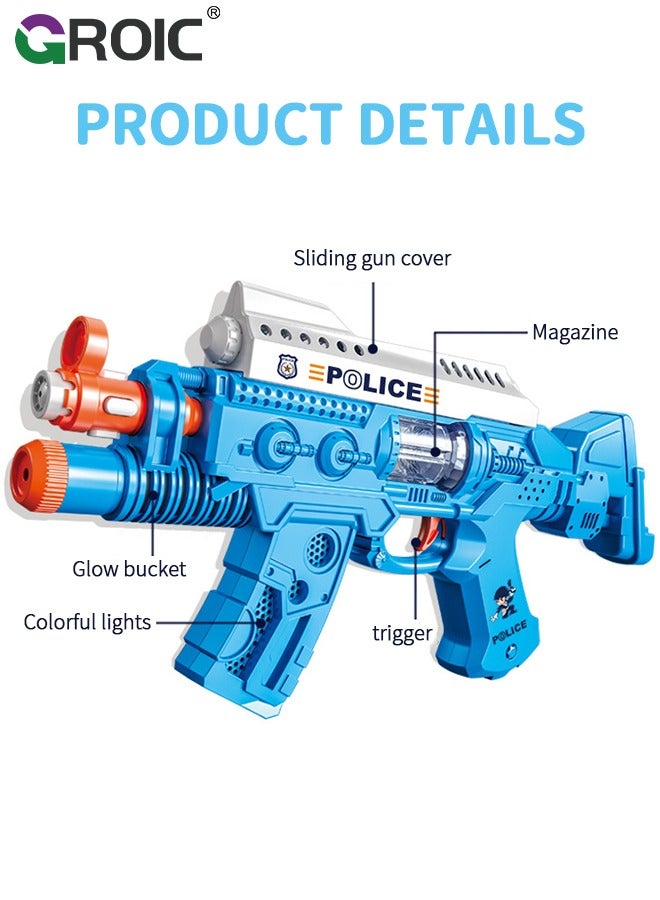 GROIC Toy Gun with Sounds, Handcuffs, Batons and Spinning Lights, Electric Gun Toy Most Popular Gifts for Children, Special Toy Gun with Dazzling Light, Amazing Blaster Sound & Unique Action Light-UP  - Image 3