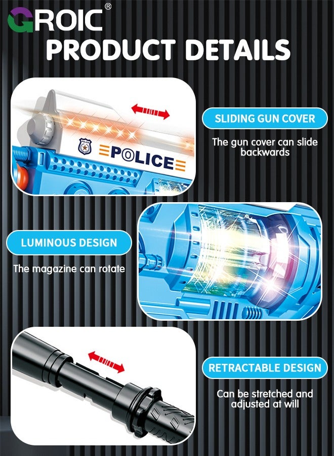 GROIC Toy Gun with Sounds, Handcuffs, Batons and Spinning Lights, Electric Gun Toy Most Popular Gifts for Children, Special Toy Gun with Dazzling Light, Amazing Blaster Sound & Unique Action Light-UP  - Image 4