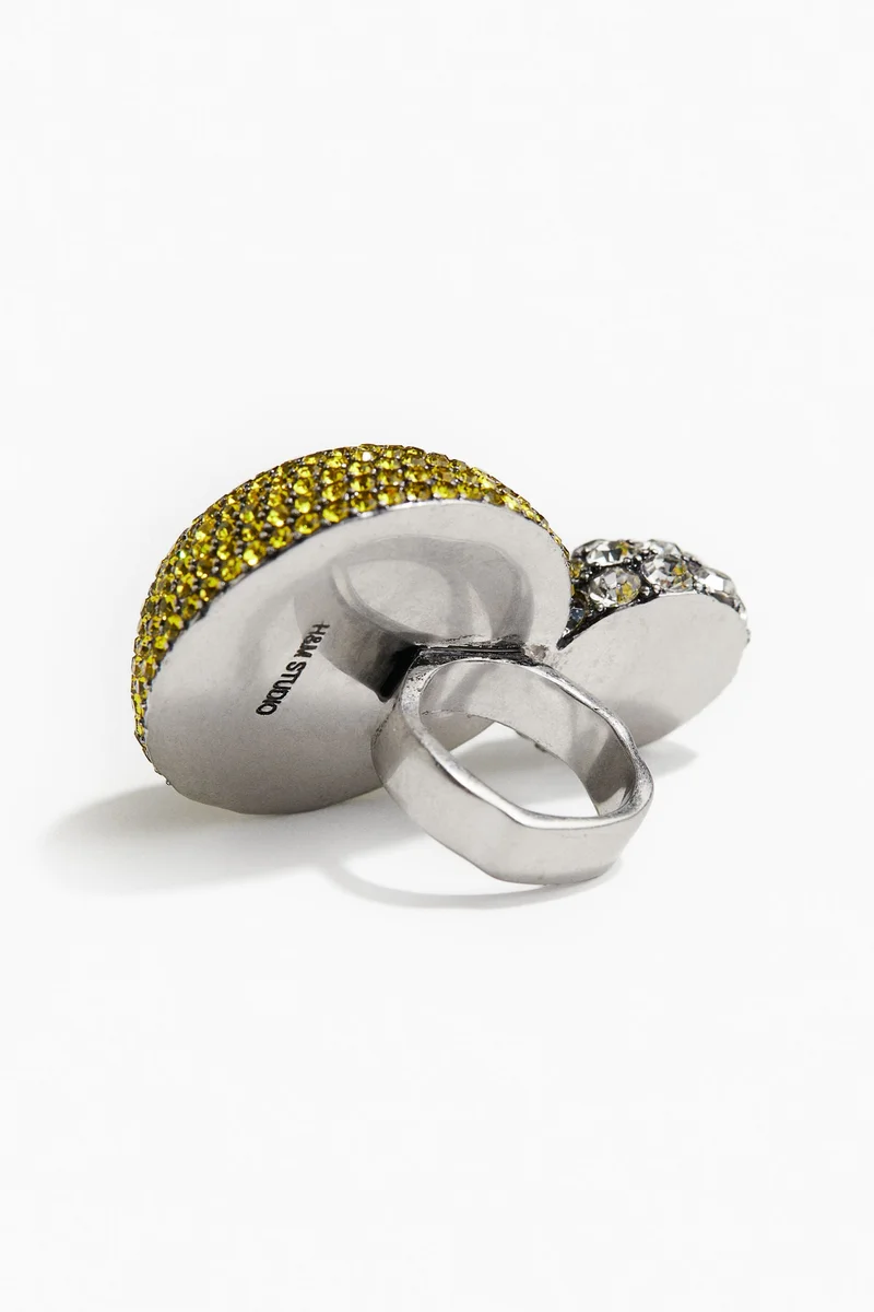 H&M Rhinestone statement ring