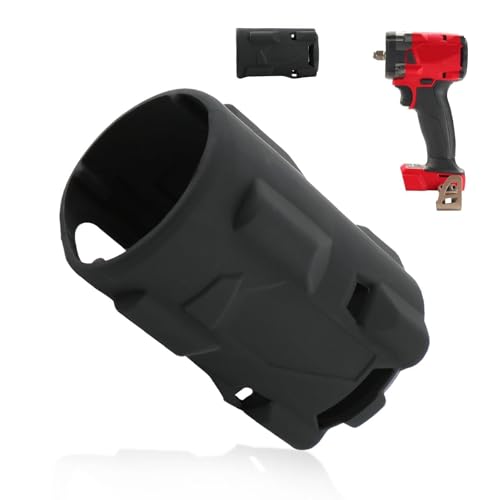 FKBAightccy 49-16-2854 Protective Boot Compatible with Milwaukee for M18 Fuel 3/8" 1/2" 2854-20 Compact Impact Wrench Protective Boot for Milwaukee 2854-20 2855-20 2855P-20 Assembly Accessories Part - Image 1