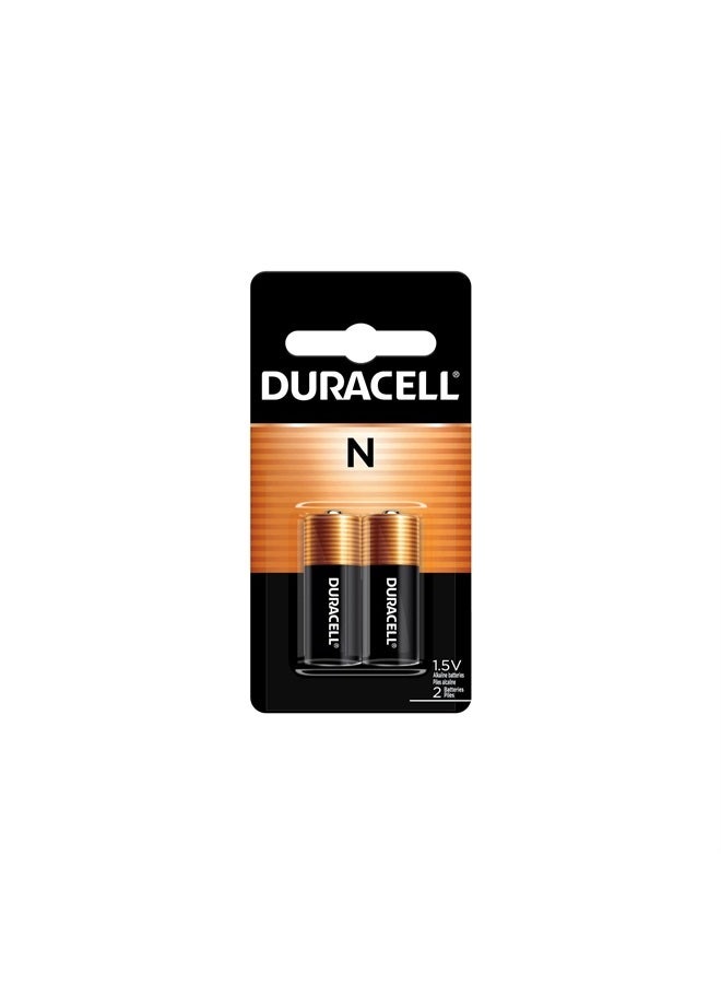 Duracell بطارية Duracell N 1.5V قلوية، عبوة من قطعتين، بطارية N 1.5V قلوية، تدوم طويلاً للأجهزة الطبية، وسلاسل المفاتيح، وأجهزة تعقب GPS، والمزيد - Image 1