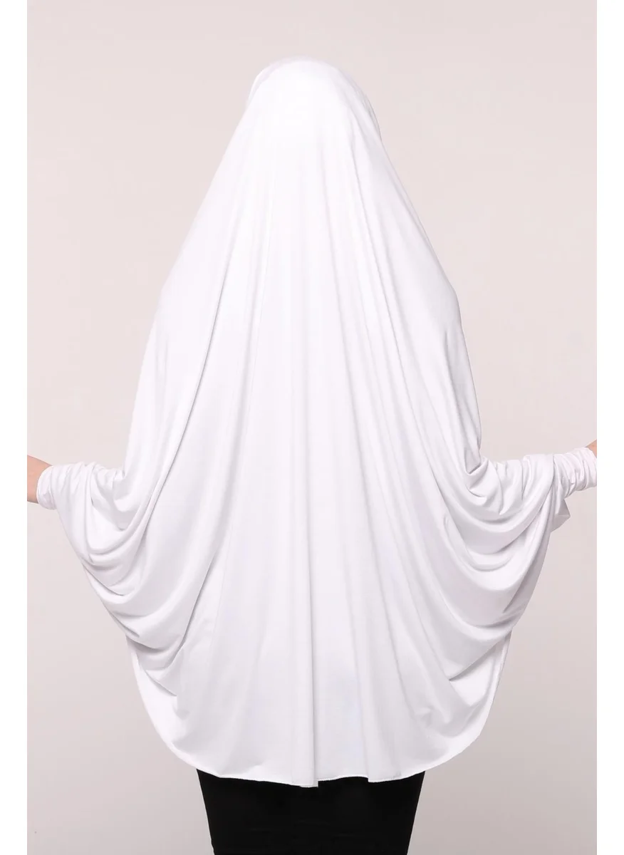 Altobeh Practical Hijab Hijab with Sleeves Soufflé Sheet Top and Veil - Prayer Cover with Nikap