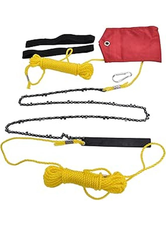 48 Inch Folding Pocket Chain Saw 63 Teeth High Hardness Blade For Tree Pruning Outdoor Camping - Image 1