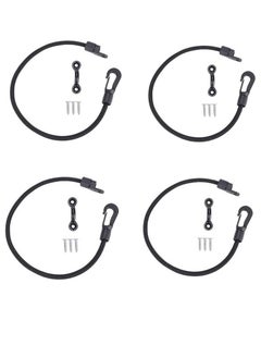 Y&D Rod Strap Holder, 4 Pieces Deck Mount Connectors,Rod Hold Down Strap, Gunwale Tie Holder for Bass Boat Kayak Fishing  - Image 1