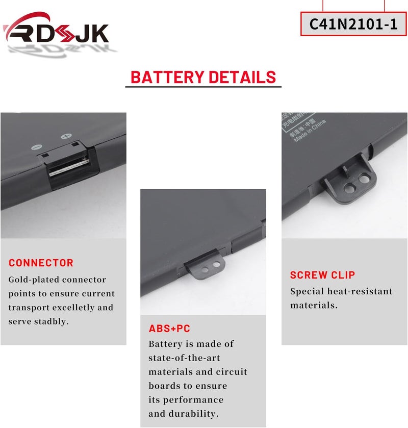 C41N2101-1 Laptop Battery for ASUS Zenbook Pro 14 Duo OLED UX8402 UX8402V UX8402VU UX8402VV UX8402Z UX8402ZA UX8402ZE Series 15.48V 76Wh 4920mAh(Not C41N2101) - Image 5