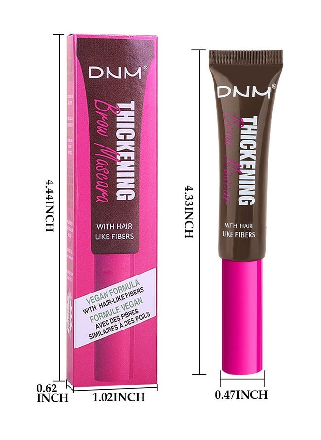 DNM - Tinted Thickening Brow Mascara, Brow Fast Sculpt, Waterproof Transfer-Proof, Brush To Fill In Eyebrows And Cover Gray Hairs, Cruelty Free(Espresso) - Image 1
