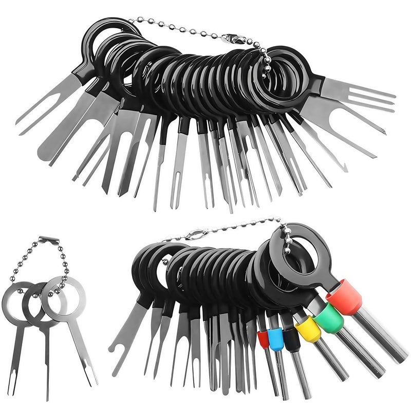 squishy 41Pcs Terminal Removal Tool Kit, Wiring Tools & Terminal Ejector Kit, Tractor Accessories & Automotive Tools, Pin Extractor Set for Car, Vehicle Maintenance, Household & Denting Tools for Car Repair - Image 1