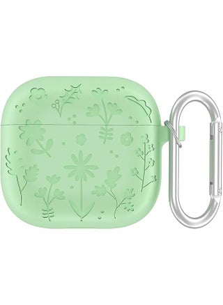 Silicone Case Protector Flower Engraved Cover Compatible With Airpods 4 Case Silicone Full Protective Cover Compatible With Airpods 4Th Generation 2024 Released Cover With Keychain - pzsku/ZFFDF049A10EEC8DD9C37Z/45/_/1740929245/daeca36b-871e-4816-9f48-087255632425