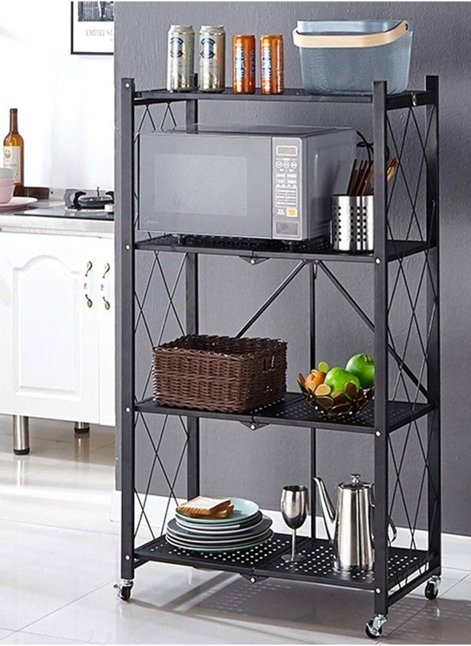 Cady One - 4-Tire Scratch-Resistant Storage Rack Black - Image 1