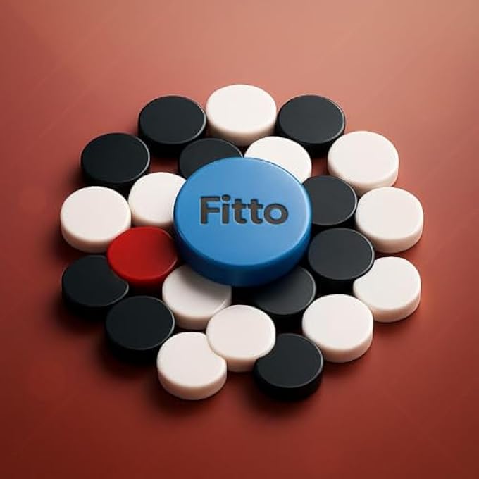 FITTO 5MM ACRYLIC CARROM COINS 19PCS WITH 1 STRIKER SET FOR CARROM BOARD GAMES - Image 3