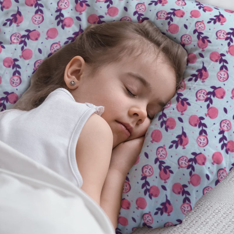 Kradyl Kroft KRADYL KROFT Toddler Pillow with 100% Cotton Removable Cover - 20 X 15 Inches | Children Pillows | Baby Pillows - Pomegranate  - Image 2