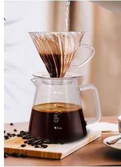 ADAK V60 Coffee Kit | Pour Over Coffee Maker, Coffee Maker Set, 600ml Glass Coffee Pot, Glass Coffee Dripper with Glass Stand Drippe, Portable Coffee Dripper Brewer (Basic) - pzsku/ZFFDF46AA1DD6E17CFAADZ/45/_/1740909096/dc971d7b-c29d-4c05-92a3-aae203dec25b