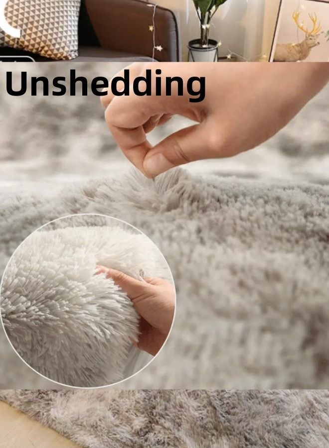Soft Fluffy Rug 120*160CM Floor Mats Tie-dye Rugs for Modern Indoor Home Floor Carpets  - Image 2