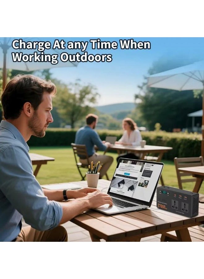 Brix 150W Mini Portable Power Station 27000mAh with AC Outlet, 60W USB-C Fast Charging, Compact Emergency Backup Battery for Laptop, Phone, Travel, Camping & Home Power Backup - Image 3